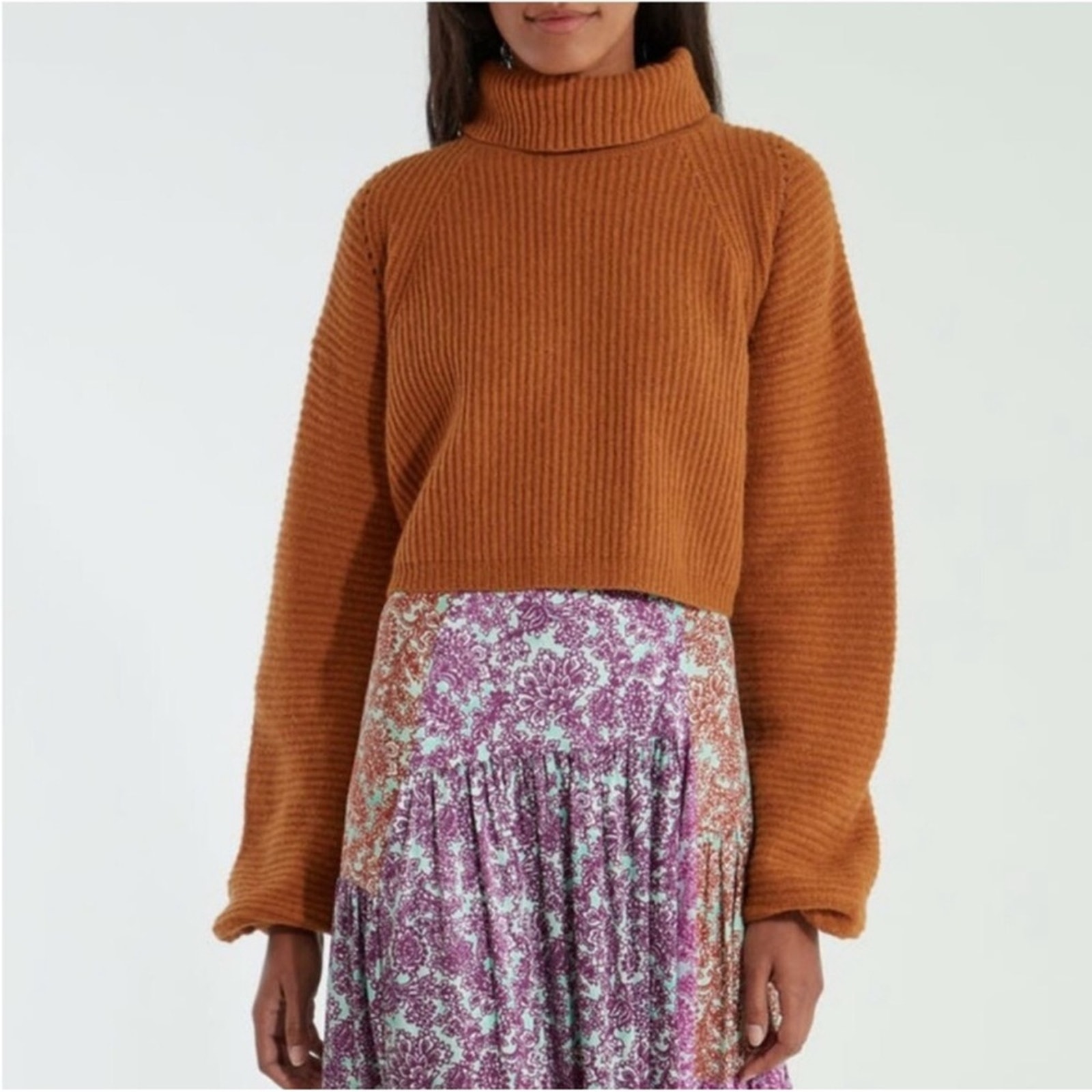 Nwt Amur Jaco Ribbed Turtleneck Sweater